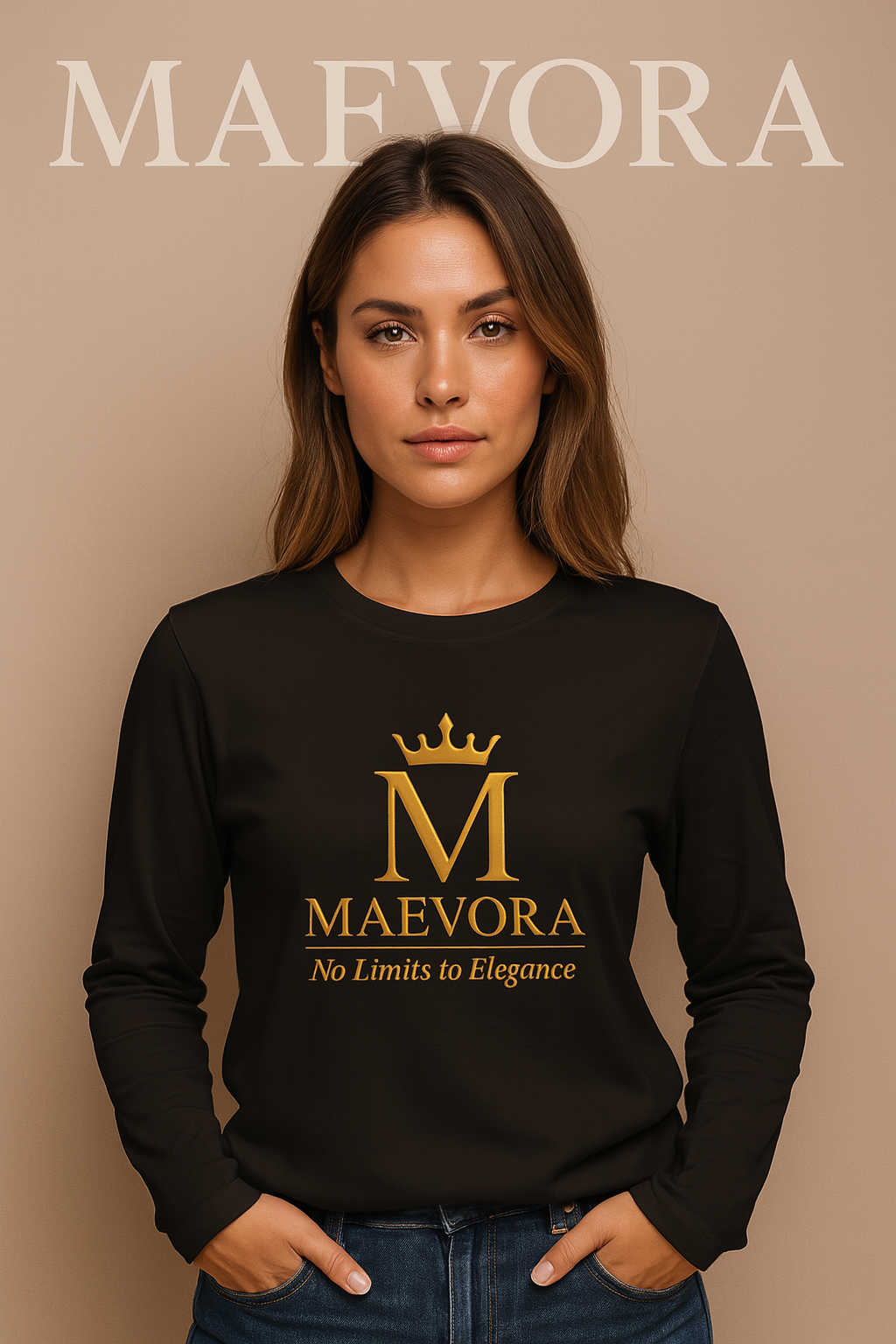 T-Shirt Unisex Manica Lunga ETEREA – Maglia a Maniche Lunghe MAEVORA