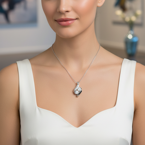 Luxury necklace lifestyle image