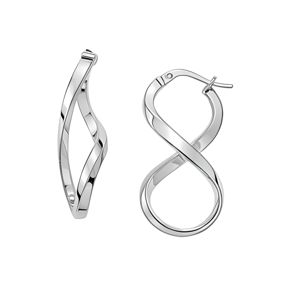 MAEVORA LOOP Earrings • 14K White Gold
