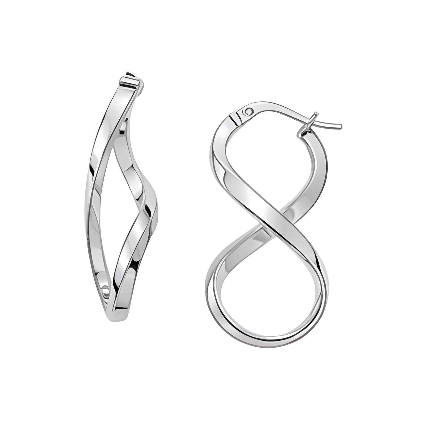 MAEVORA LOOP Earrings • 14K White Gold