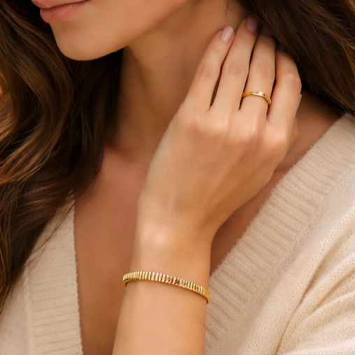MAEVORA TUBE Bracelet • 14K Yellow Gold
