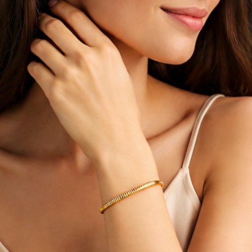 MAEVORA TUBE Bracelet • 14K Yellow Gold
