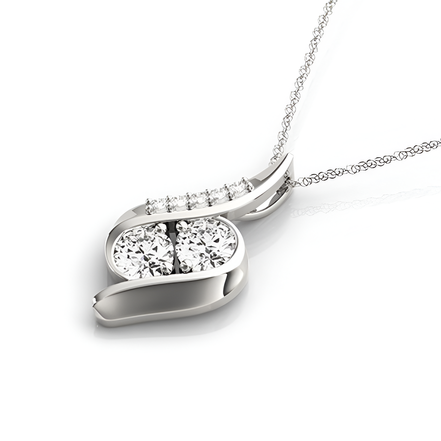 MAEVORA FLOW Pendant · 14K White Gold