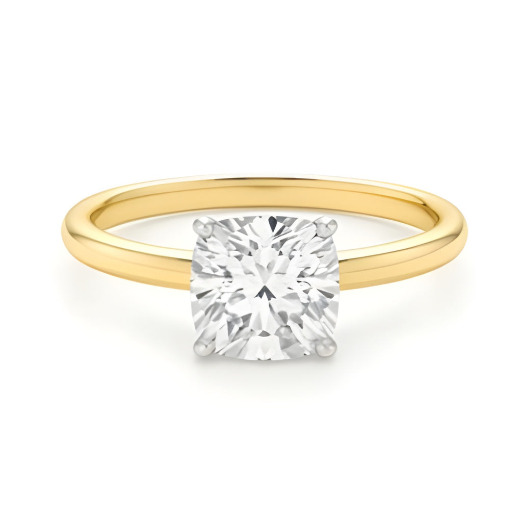 MAEVORA CUSHION Solitaire Ring · 3.00 CT · Lab-Grown Diamond · IGI