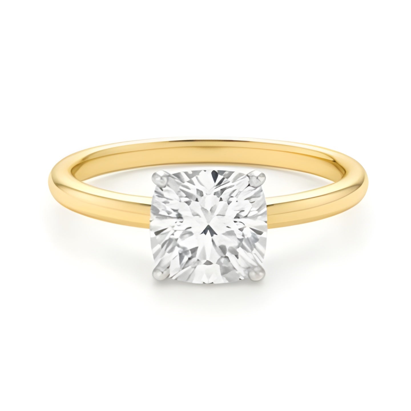 MAEVORA CUSHION Solitaire Ring · 3.00 CT · Lab-Grown Diamond · IGI