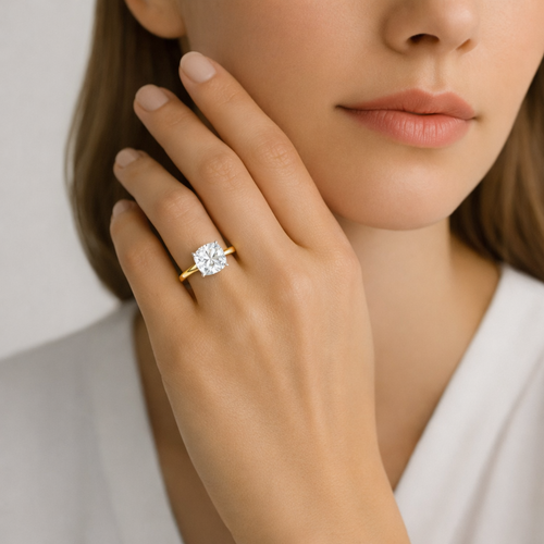 MAEVORA CUSHION Solitaire Ring · 3.00 CT · Lab-Grown Diamond · IGI