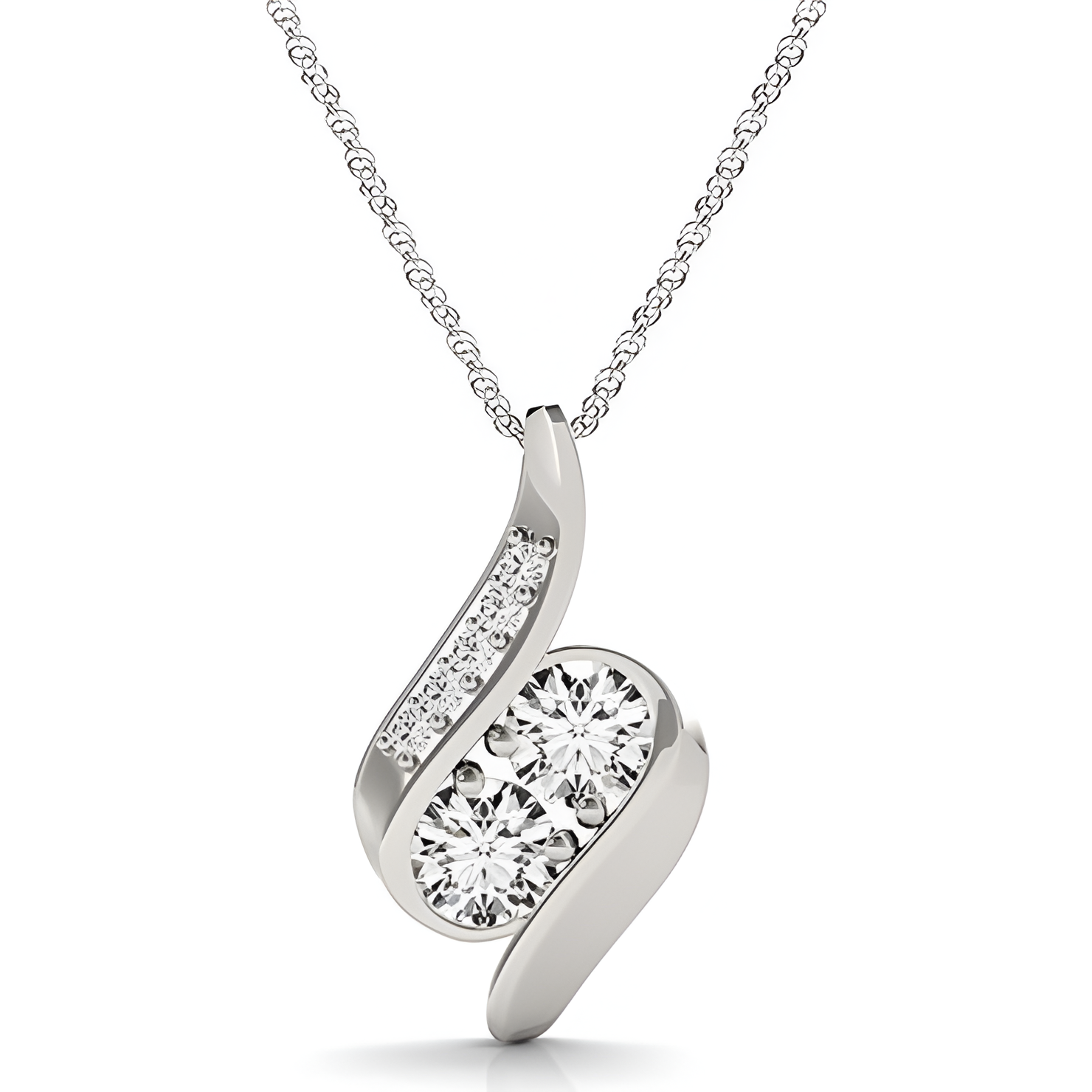 MAEVORA FLOW Pendant · 14K White Gold