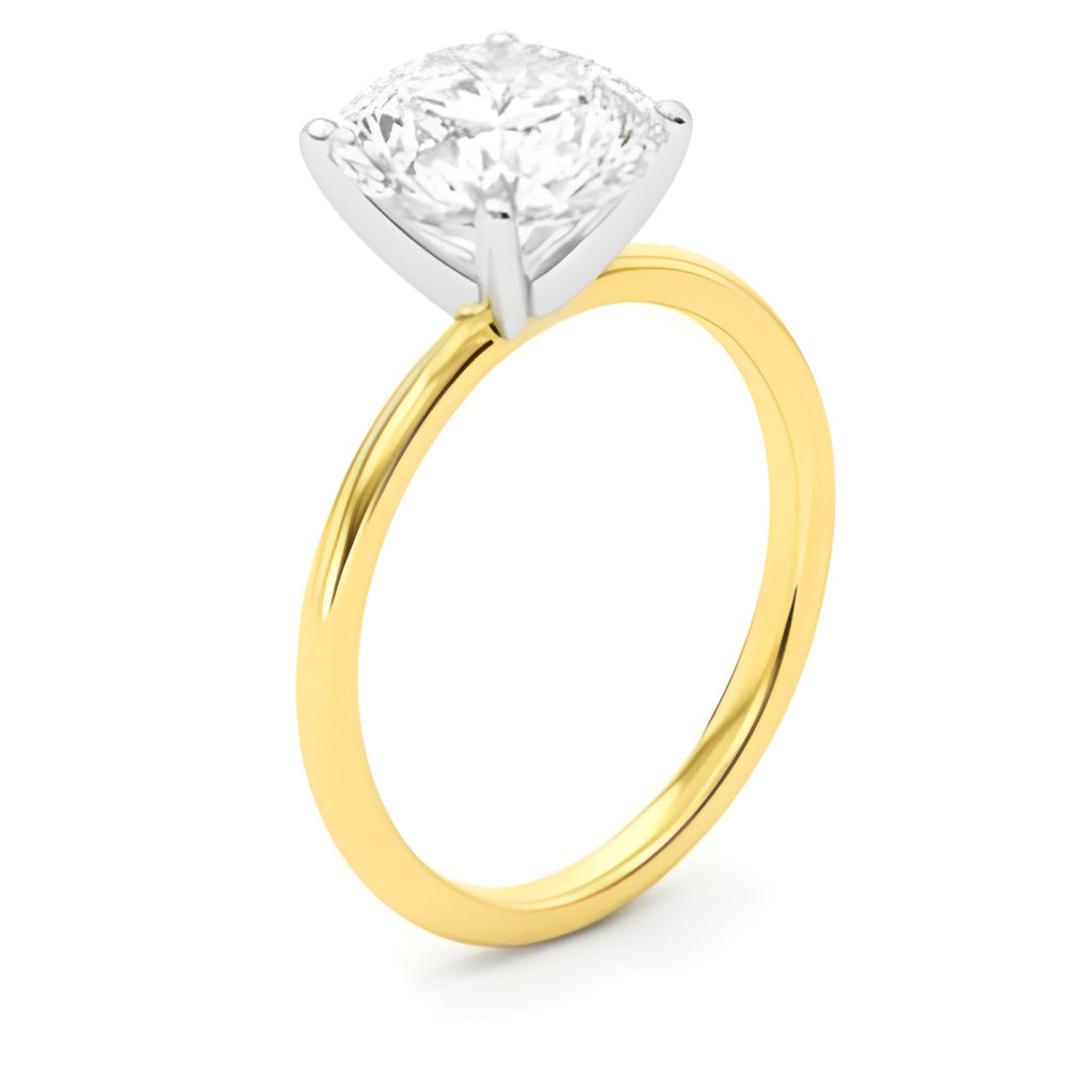 MAEVORA CUSHION Solitaire Ring · 3.00 CT · Lab-Grown Diamond · IGI