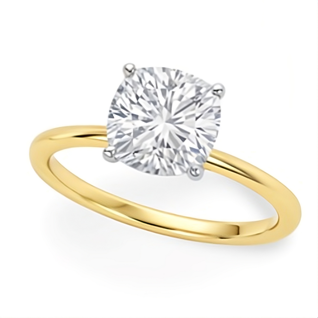 MAEVORA CUSHION Solitaire Ring · 3.00 CT · Lab-Grown Diamond · IGI